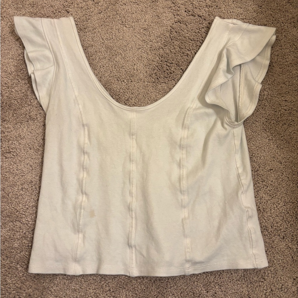 White Free People Top